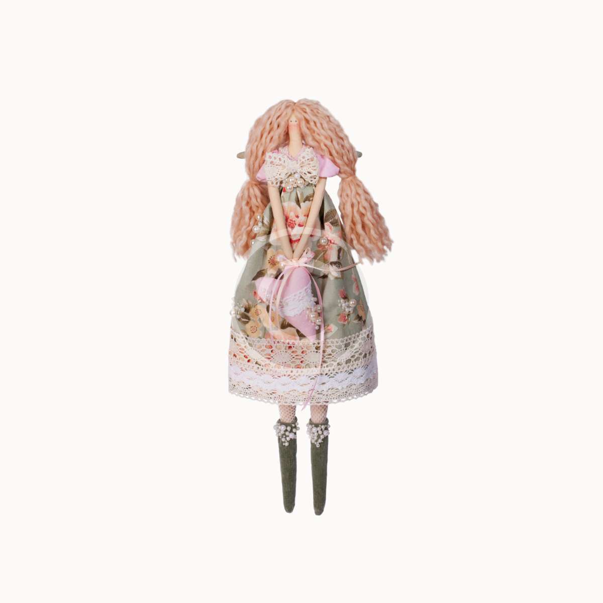 Pink tilda doll - Image 2
