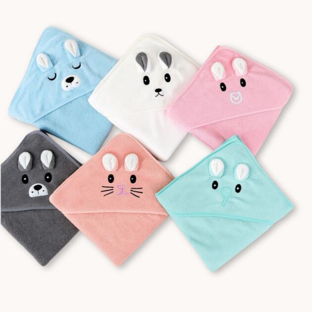 Adorable Hooded Baby Bath Towel